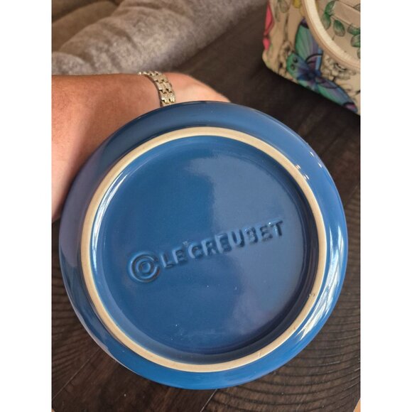 Le Creuset Blue Stoneware Small Utensil Holder - Picture 2 of 5